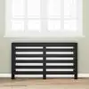 Image de Cache-radiateur Chêne Noir 149 X 20 X 82 Cm Bois D'ingénierie Vidaxl