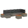 Image de Vidaxl ensemble de canapé de jardin avec coussin 8 pcs gris poly rotin