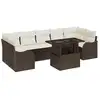 Image de Vidaxl ensemble de canapé de jardin 8 pcs marron et crème polyrotin