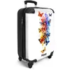 Image de Valise Cabine - NoBoringSuitcases - Bagage à Main 55x35x20cm - Légère et Rigide - avec 4 roulettes - 36L - Palette de papillons