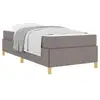Image de Vidaxl cadre de lit avec matelas taupe 90 x 190 cm tissu
