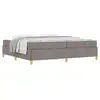 Image de Vidaxl cadre de lit avec matelas taupe 200 x 200 cm tissu