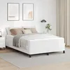 Image de vidaXL Cadre de lit avec matelas Blanc 140 x 190 cm tissu 3399000
