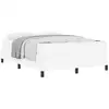 Image de Vidaxl cadre de lit avec matelas blanc 140 x 190 cm tissu