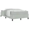 Image de Vidaxl cadre de lit avec matelas gris clair 120 x 190 cm tissu