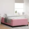 Image de vidaXL Cadre de lit avec matelas Rose 120 x 190 cm tissu 3399053