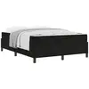 Image de Vidaxl cadre de lit avec matelas noir 140 x 200 cm tissu