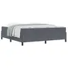 Image de Vidaxl cadre de lit avec matelas gris foncé 180 x 200 cm tissu