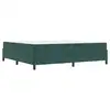 Image de Vidaxl cadre de lit avec matelas vert foncé 200 x 200 cm tissu