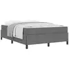 Image de Vidaxl cadre de lit avec matelas gris clair 140 x 190 cm tissu