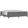 Image de Vidaxl cadre de lit avec matelas gris clair 200 x 200 cm tissu