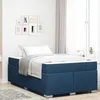 Image de vidaXL Cadre de lit avec matelas Bleu 120 x 190 cm tissu 3399179