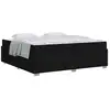 Image de Vidaxl cadre de lit avec matelas noir 200 x 200 cm tissu