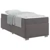 Image de Vidaxl cadre de lit avec matelas gris 90 x 190 cm tissu