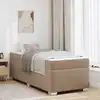 Image de Cadre De Lit Avec Matelas Cappuccino 90 X 200 Cm Tissu Vidaxl