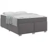 Image de Vidaxl cadre de lit avec matelas gris 160 x 200 cm tissu