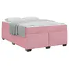 Image de Vidaxl cadre de lit avec matelas rose 140 x 200 cm tissu