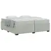 Image de Vidaxl cadre de lit avec matelas gris clair 200 x 200 cm tissu