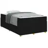 Image de Vidaxl cadre de lit avec matelas noir 120 x 190 cm tissu