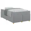 Image de Vidaxl cadre de lit avec matelas gris clair 120 x 200 cm tissu