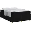 Image de Vidaxl cadre de lit avec matelas noir 160 x 200 cm tissu