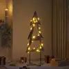 Image de Sapin De Noël Avec Support Marron 149,5 Cm Bois De Teck Solide Vidaxl