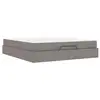 Image de Vidaxl cadre de lit avec matelas 2 pcs taupe tissu