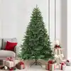 Image de Sapin De Noël Artificiel À Branches Articulées Vert 210 Cm Vidaxl