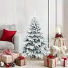 Image de vidaXL Sapin de Noël artificiel à branches pliantes duveteux de neige 42019316