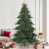 Image de Sapin De Noël Artificiel À Branches Articulées Vert 210 Cm Vidaxl