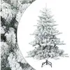Image de Vidaxl sapin artificiel à branches pliantes, duveteux de neige