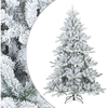 Image de Vidaxl sapin artificiel à branches pliantes, duveteux de neige