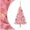 Image de Vidaxl sapin artificiel pré-éclairé rose 120 cm pvc