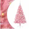 Image de Vidaxl sapin artificiel pré-éclairé rose 120 cm pvc
