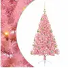 Image de Vidaxl sapin artificiel pré-éclairé rose 120 cm pvc