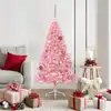 Image de Sapin De Noël Artificiel Pré-éclairé Rose 150 Cm Pvc Vidaxl