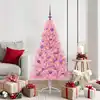 Image de Sapin De Noël Artificiel Pré-éclairé Rose 150 Cm Pvc Vidaxl