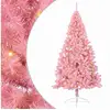 Image de Vidaxl sapin artificiel pré-éclairé rose 240 cm pvc