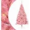 Image de Sapin De Noël Artificiel Pré-éclairé Rose 240 Cm Pvc Vidaxl