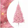 Image de Vidaxl sapin artificiel pré-éclairé rose 240 cm pvc