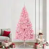 Image de Sapin De Noël Artificiel Pré-éclairé Rose 240 Cm Pvc Vidaxl