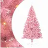 Image de Vidaxl sapin artificiel pré-éclairé rose 240 cm pvc