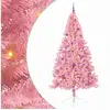 Image de Vidaxl sapin artificiel pré-éclairé rose 240 cm pvc