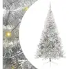 Image de Vidaxl sapin artificiel pré-éclairé argent 210 cm pet