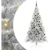 Image de Vidaxl sapin artificiel pré-éclairé argent 240 cm pet