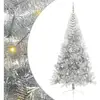 Image de Vidaxl sapin artificiel pré-éclairé argent 240 cm pet