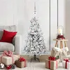 Image de vidaXL Sapin de Noël Artificiel à Branches Articulées Blanc 120 cm 3397460
