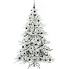 Image de Vidaxl sapin artificiel à branches articulées blanc 210 cm