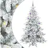 Image de Vidaxl sapin artificiel à branches articulées blanc 210 cm