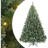 Image de Vidaxl sapin artificiel avec 300 led vert 180 cm pe et pvc